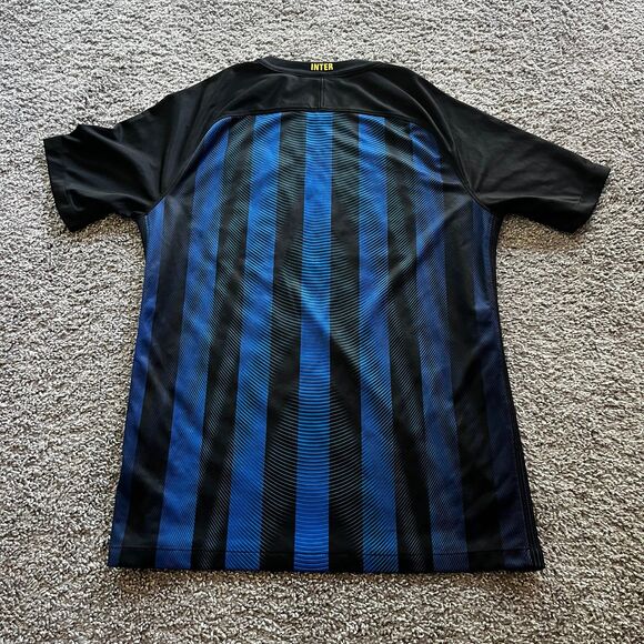 Nike Inter Milan 2016/17 Home Jersey Football Soccer Blue Black Sz M 776891-011 - Picture 3 of 9